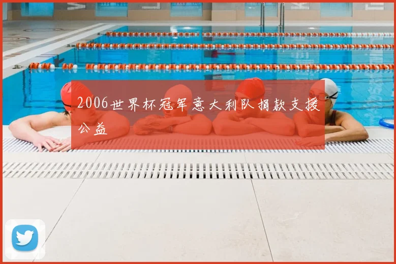 2006世界杯冠军意大利队捐款支援公益